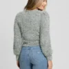 Emiko Eyelash Crop Cardigan