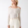 Emma Cold-Shoulder Sweater Top