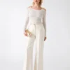 Emma Cold-Shoulder Sweater Top