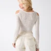 Emma Cold-Shoulder Sweater Top
