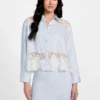 Evie Lace Denim Top