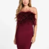 Evita Feather Bandage Dress