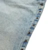 Eyelet Low-Rise Denim Pants