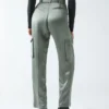Fannie Satin Cargo Pant