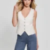 Fatima Faux-Leather Vest