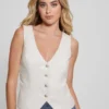 Fatima Faux-Leather Vest