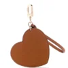 Faux-Fur Heart Charm Keychain