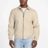 Faux-Leather Aviator Jacket