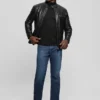 Faux-Leather Biker Jacket