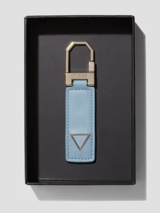 Faux-Leather Key Ring