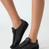 Faux Leather Sneakers