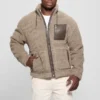 Faux-Sherpa Full-Zip Jacket