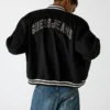 Faux Suede Bomber Jacket