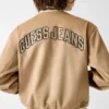 Faux Suede Bomber Jacket