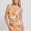 Fia Floral Sequin Bustier Top
