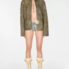 Flaked Leather Jacket