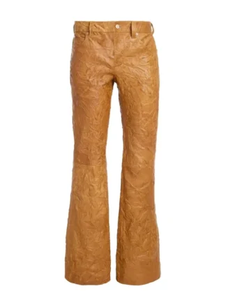 Flared Leather Pants