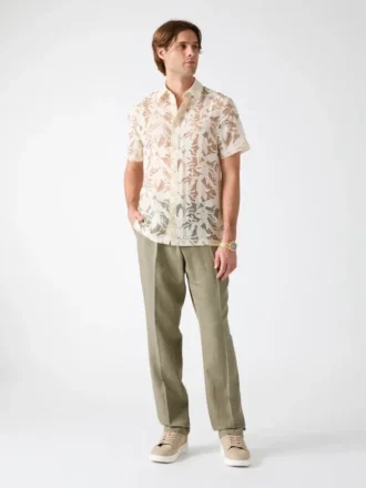 Floral Devore Burnout Shirt