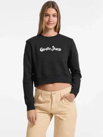 Flower Logo Cropped Sweatshirt