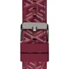 G-Cube Red Leather Multifunction Watch