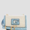 G Status Snake-Embossed Mini Crossbody