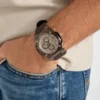 Gc Brown Silicone Chronograph Watch