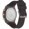 Gc Brown Silicone Chronograph Watch