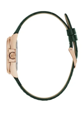 Gc Rose Gold-Tone Leather Watch