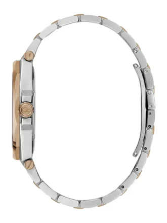 Gc Silver and Rose Gold-Tone Multifunctional Watch