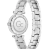 Gc Silver-Tone and Pink Analog Watch