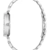 Gc Silver-Tone and Pink Multifunctional Watch