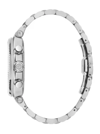 Gc Silver-Tone Chronograph Watch