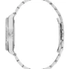 Gc Silver-Tone Crystal Analog Watch
