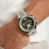 Gc Silver-Tone Multifunction Watch
