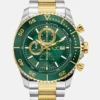 Gc Two-Tone and Green Multifunction Watch