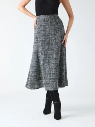 Gea Sparkle Boucle Midi Skirt