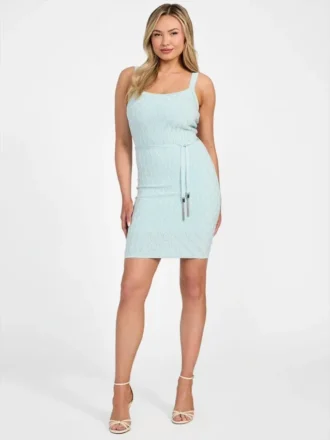 Genna Diamond Knit Sweater Dress
