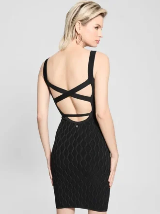 Genna Diamond Knit Sweater Dress