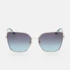 Geometric Butterfly Metal Sunglasses