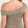 Gia Twisted Lurex Dress