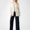 Ginny Cable-Knit Sweater Cardigan
