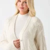 Ginny Cable-Knit Sweater Cardigan