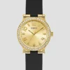 Gold-Tone Analog Silicon Watch