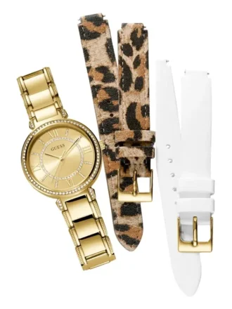 Gold-Tone Analog Watch Set