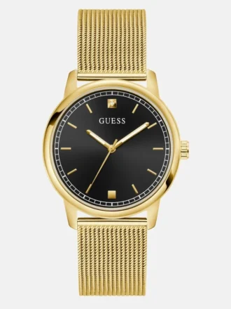 Gold-Tone and Black Analog Watch