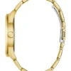Gold-Tone and Black Analog Watch