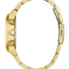Gold-Tone and Black Chronograph Watch