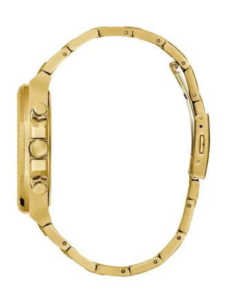 Gold-Tone and Black Multifunction Watch