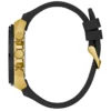 Gold-Tone and Black Silicone Chronograph Watch