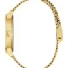 Gold-Tone and Blue Analog Watch